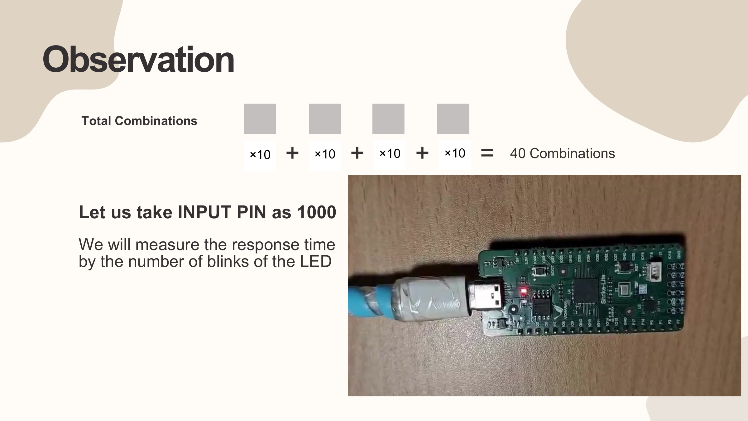 Real Hardware Experiment on Bench